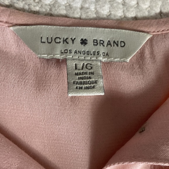 REDUCED! Lucky Brand, bohemian peasant blouse/tunic high/low, velvet trims. - Picture 12 of 17